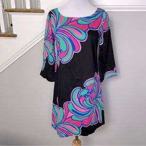 Lilly Pulitzer Black Shauna Shift Dress Size 4